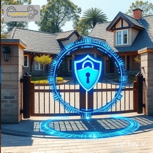 قفل درب حیاط